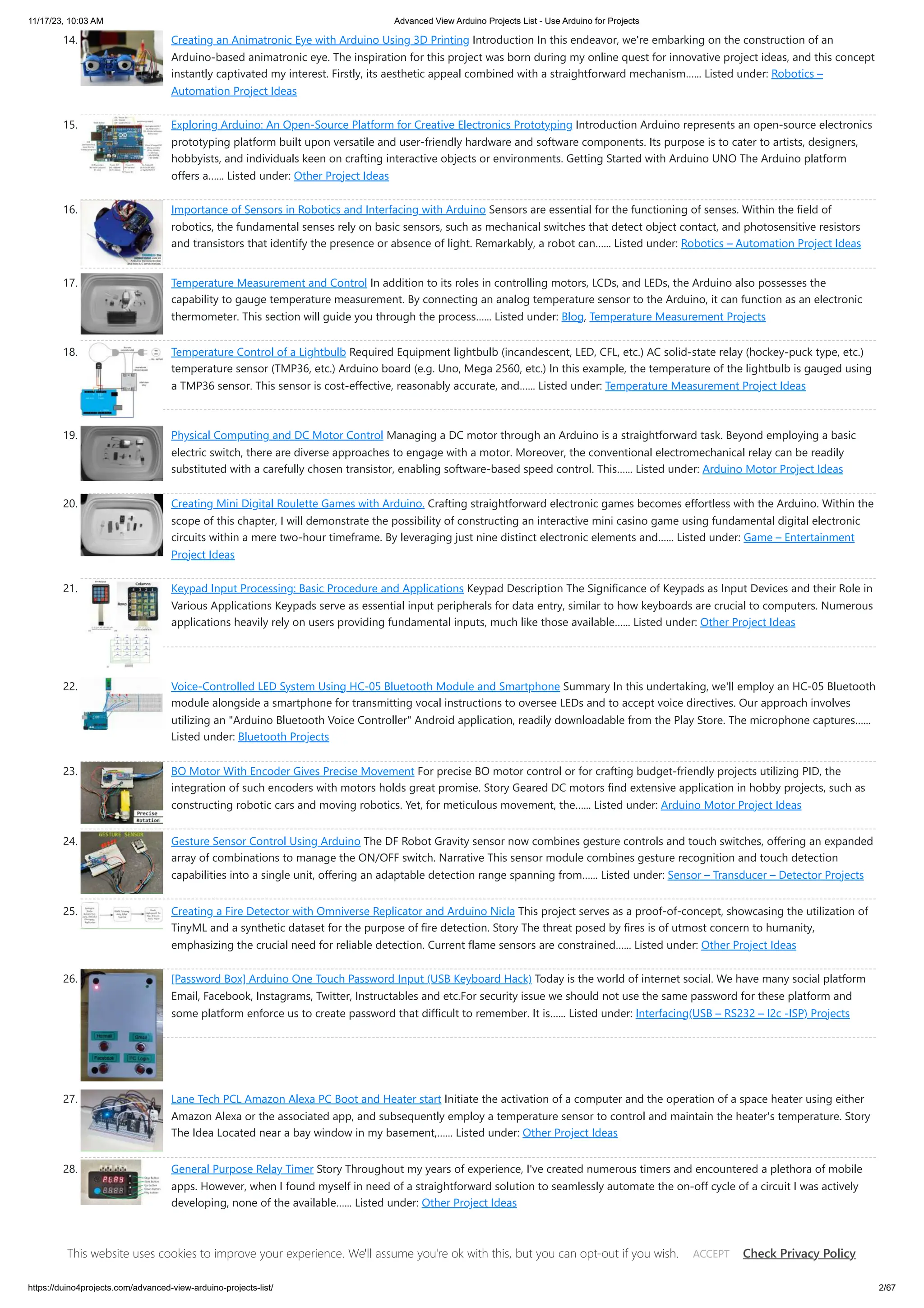 Advanced View Arduino Projects List - Use Arduino for Projects.pdf
