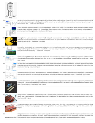 Advanced view of atmega microcontroller projects list at mega32 avr | PDF