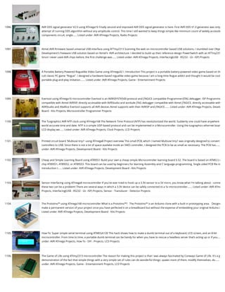 Advanced view of atmega microcontroller projects list at mega32 avr | PDF