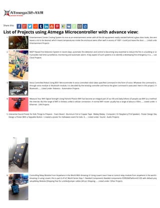Advanced view of atmega microcontroller projects list at mega32 avr | PDF