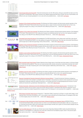 Advanced View of Projects Raspberry Pi List - Raspberry PI Projects.pdf
