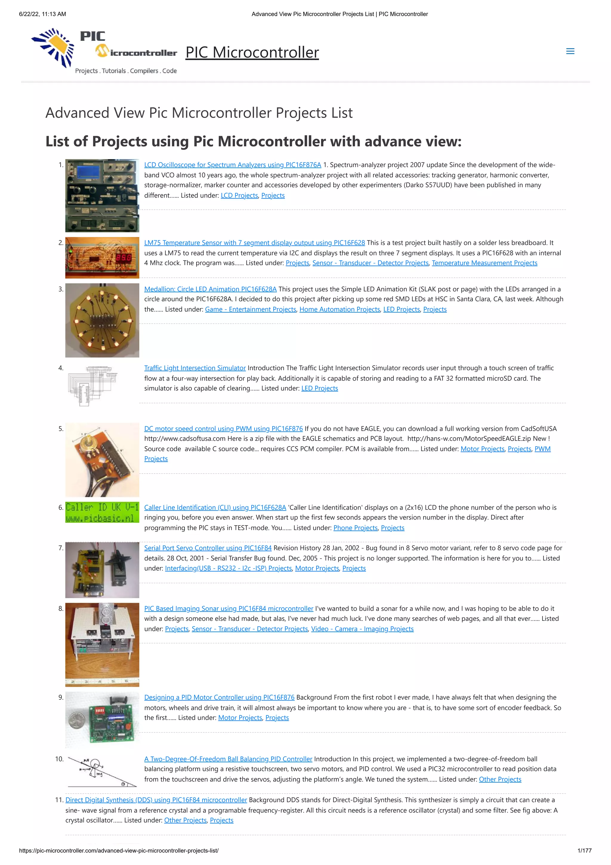 Advanced View Pic Microcontroller Projects List _ PIC Microcontroller.pdf