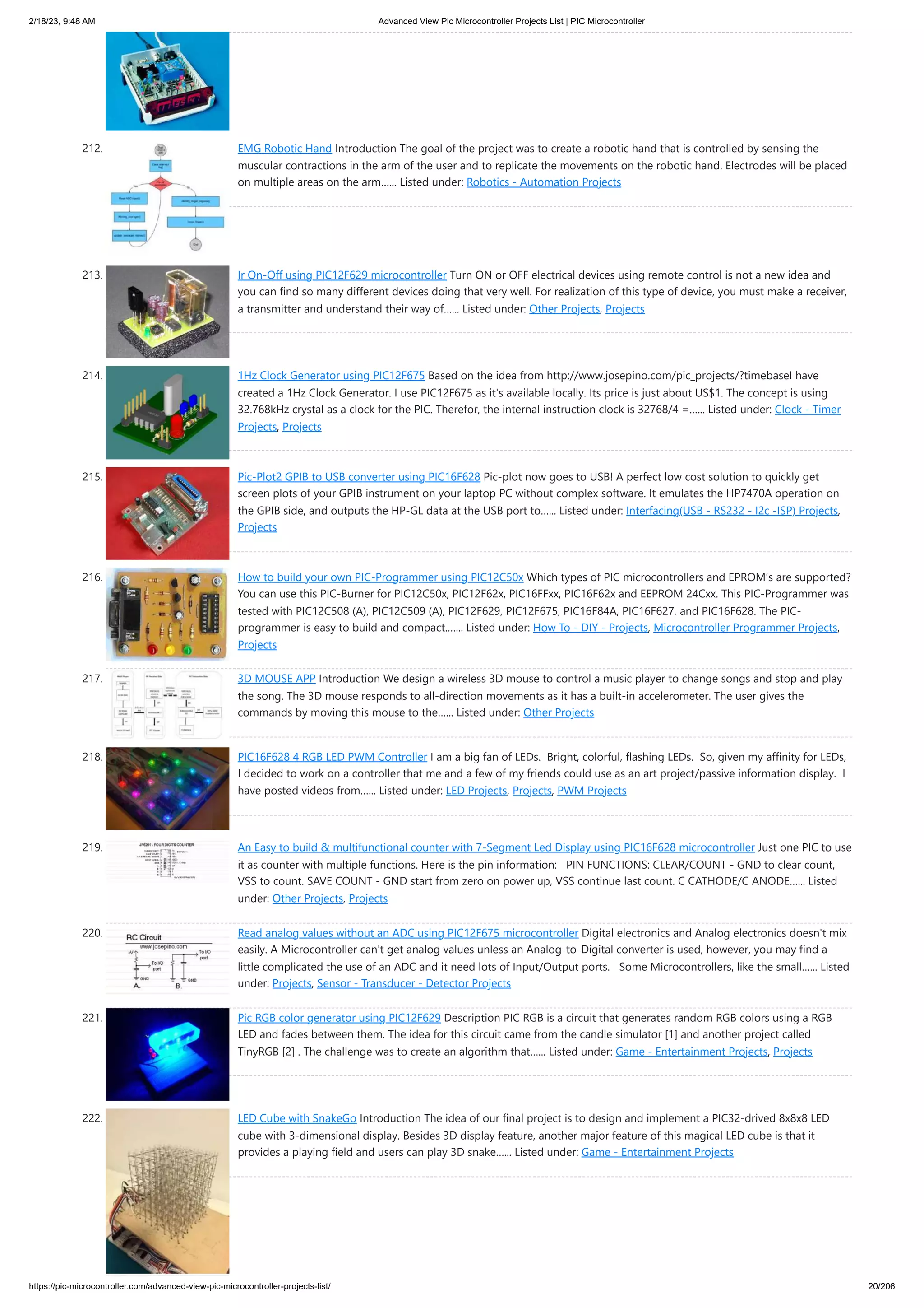 Advanced View Pic Microcontroller Projects List _ PIC Microcontroller.pdf