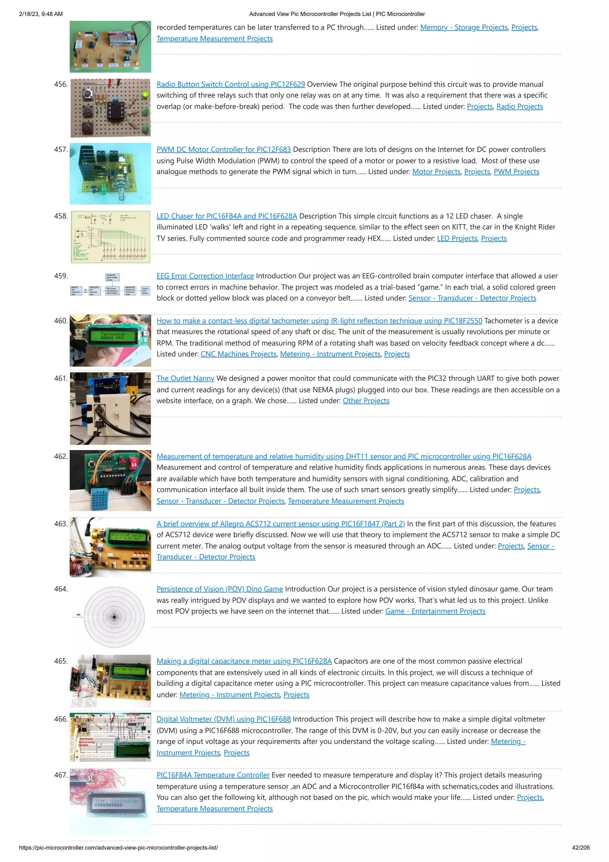 Advanced View Pic Microcontroller Projects List _ PIC Microcontroller.pdf
