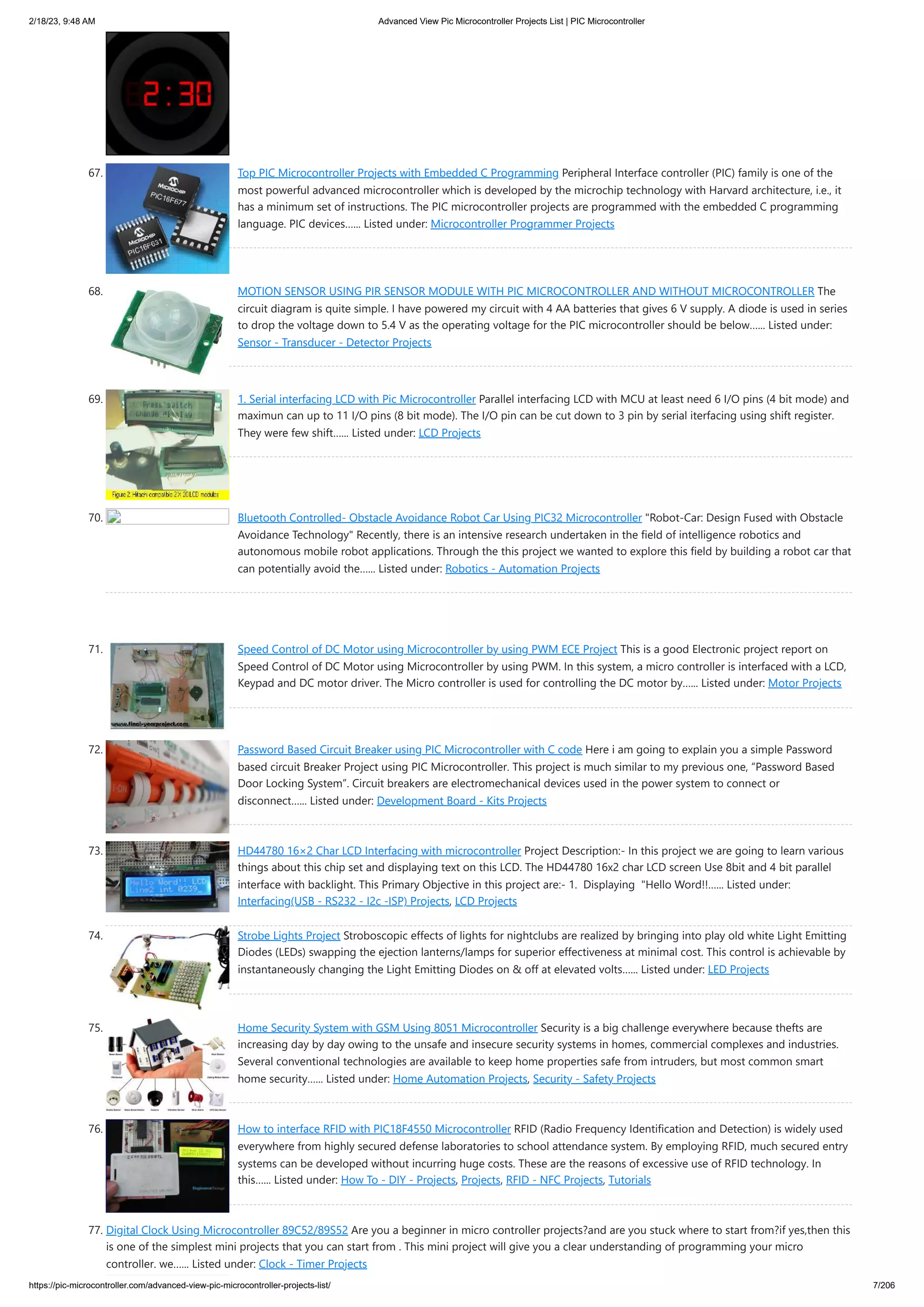 Advanced View Pic Microcontroller Projects List _ PIC Microcontroller.pdf