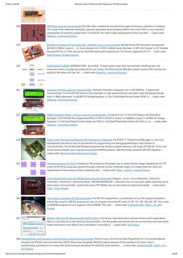 Advanced View Pic Microcontroller Projects List _ PIC Microcontroller.pdf