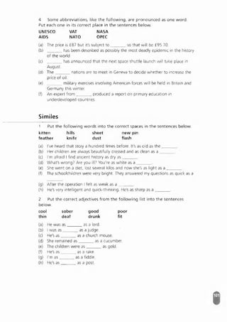 Advanced Vocabulary & Idiom.