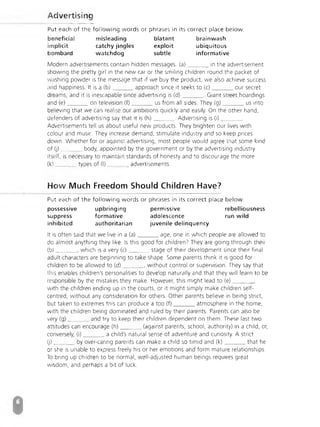 Advanced Vocabulary & Idiom.