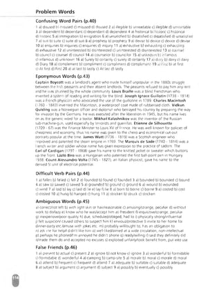 Advanced Vocabulary & Idiom.