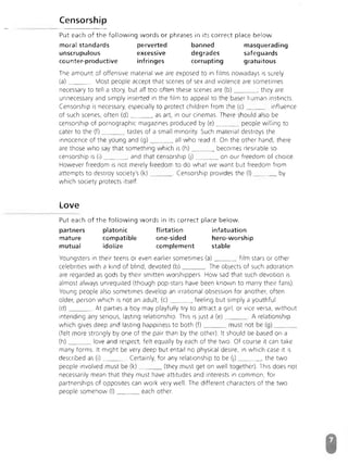 Advanced Vocabulary & Idiom.