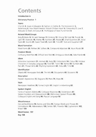 Advanced Vocabulary & Idiom.