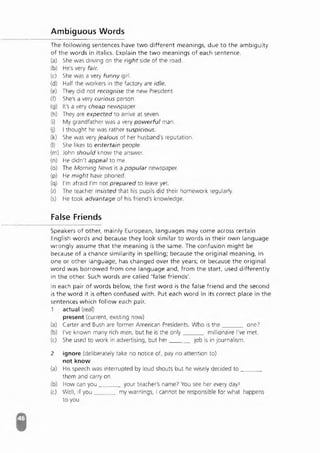 Advanced Vocabulary & Idiom.