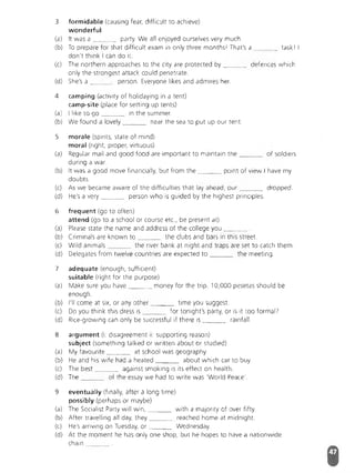 Advanced Vocabulary & Idiom.