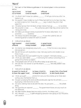 Advanced Vocabulary & Idiom.