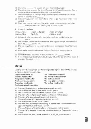 Advanced Vocabulary & Idiom.