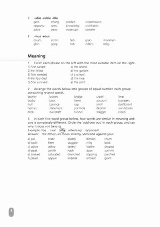 Advanced Vocabulary & Idiom.