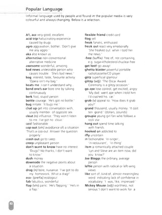 Advanced Vocabulary & Idiom.