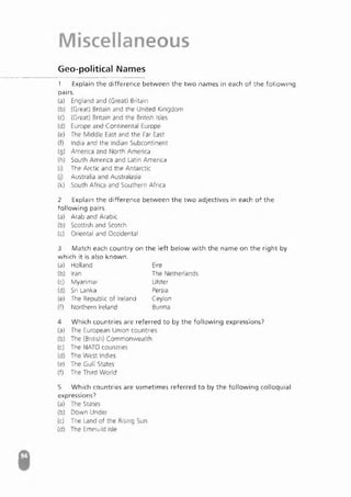 Advanced Vocabulary & Idiom.