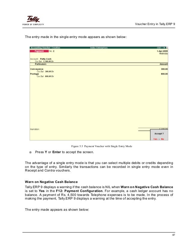 Advanced Voucher Entry Tutorial In Tally Erp 9