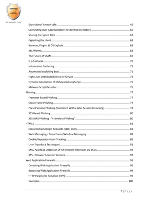 Advanced web application hacking and exploitation | PDF
