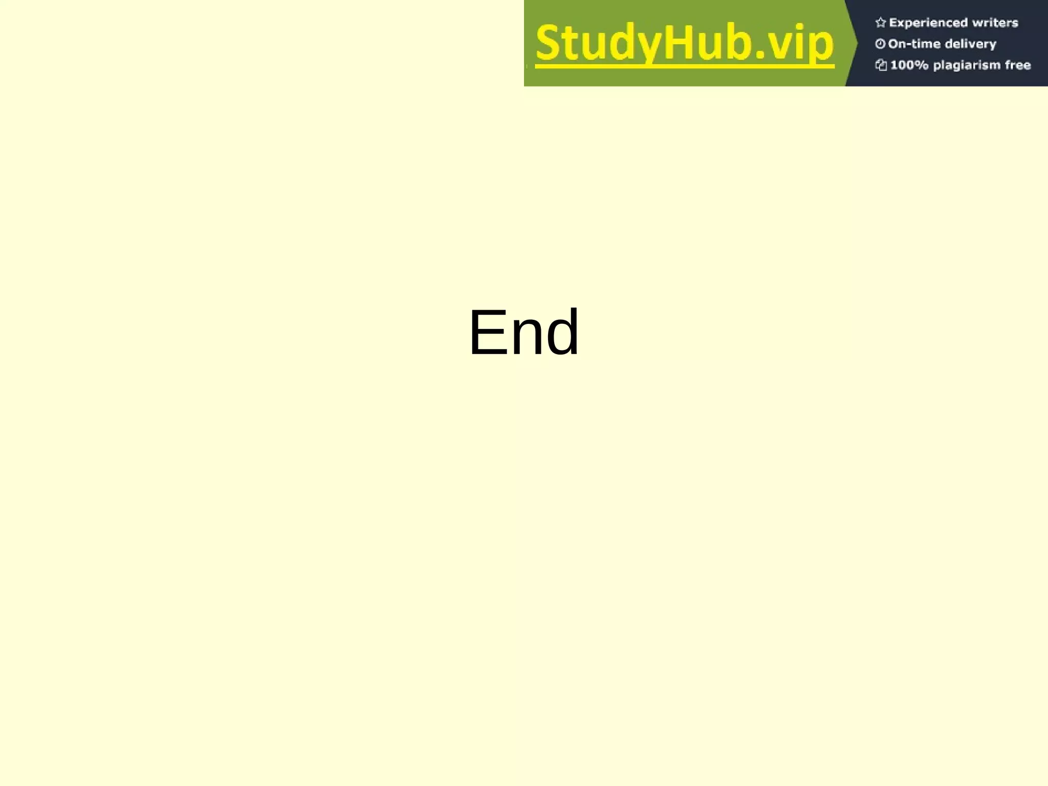 End
 