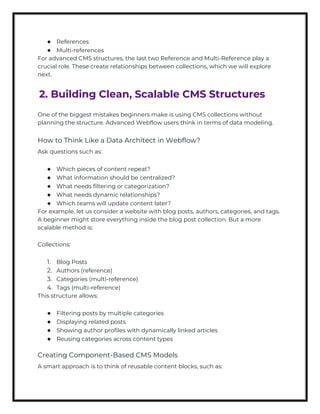 Advanced Webflow CMS Guide for Designers & Devs | PDF