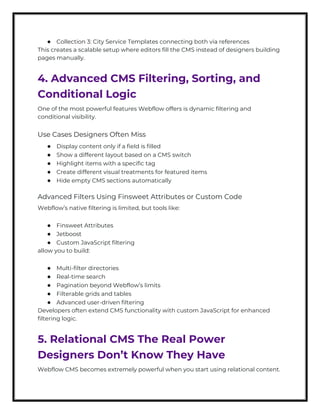 Advanced Webflow CMS Guide for Designers & Devs | PDF