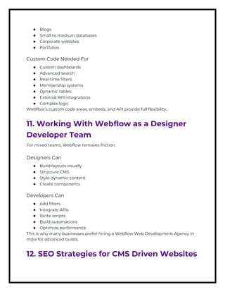 Advanced Webflow CMS Guide for Designers & Devs | PDF