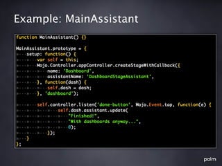 Example: MainAssistant
 