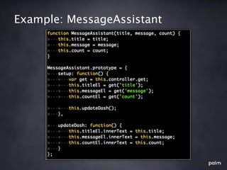Example: MessageAssistant
 