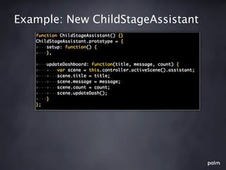 Example: New ChildStageAssistant
 