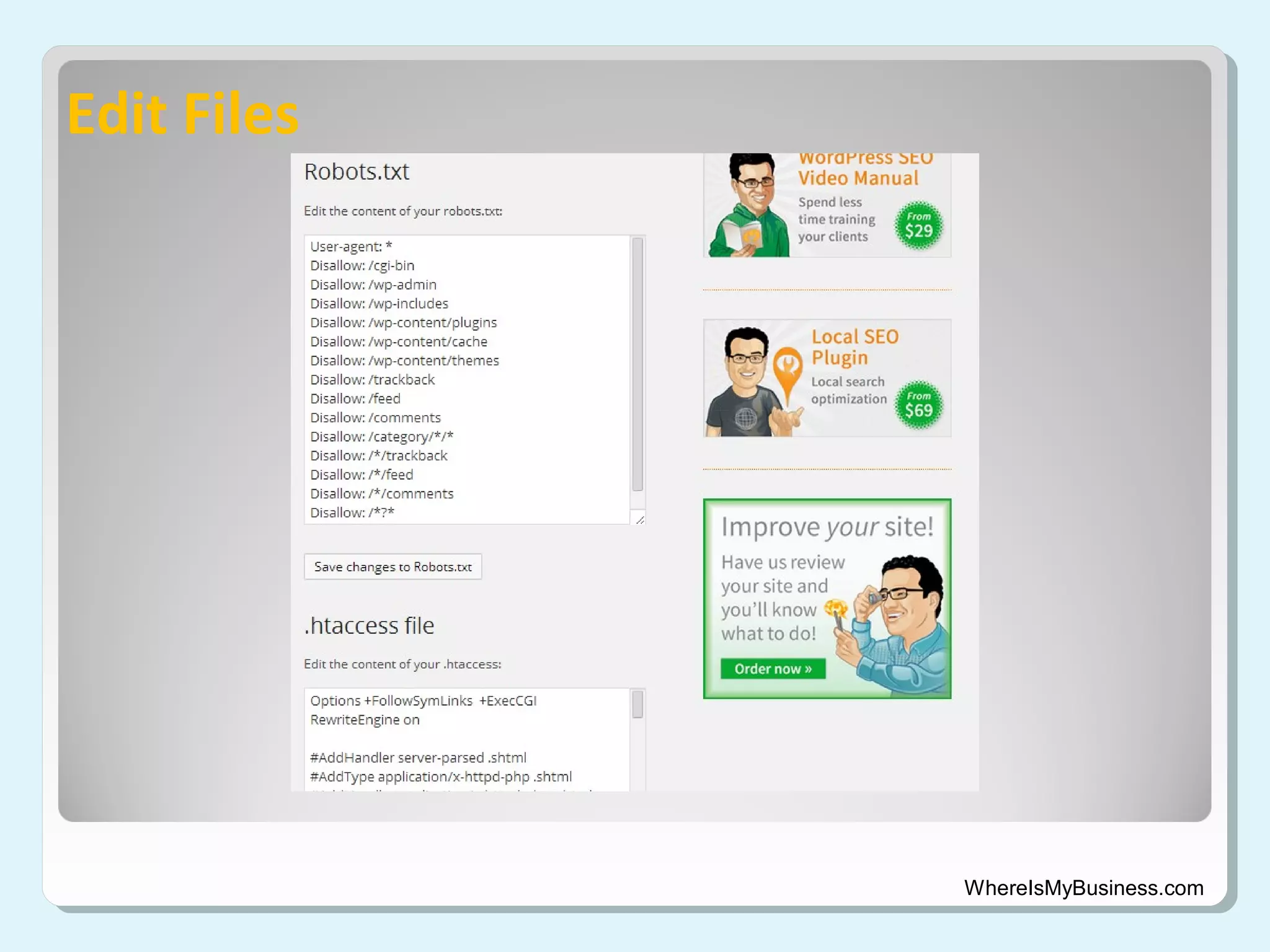 Edit Files

WhereIsMyBusiness.com

 