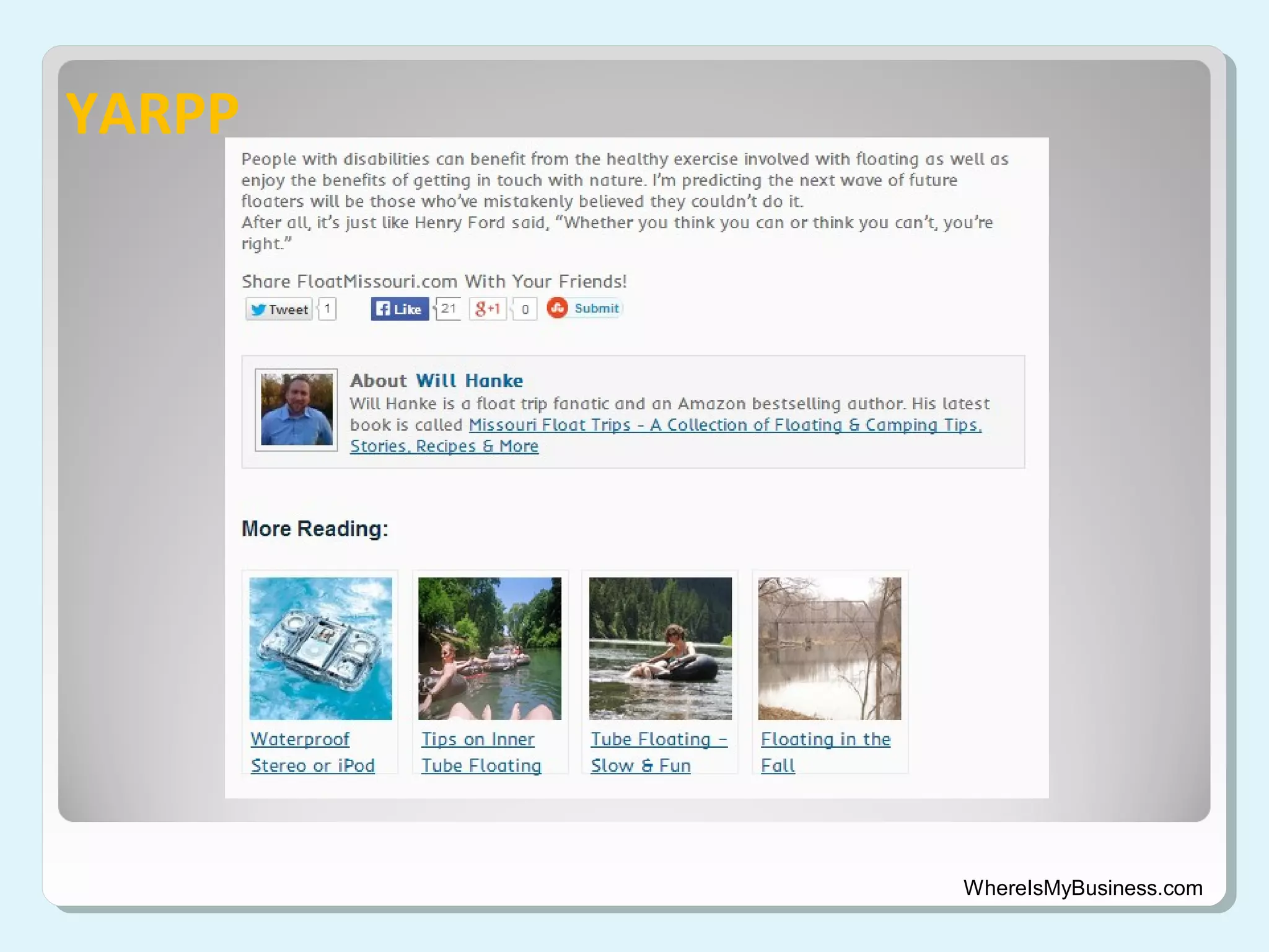 YARPP

WhereIsMyBusiness.com

 