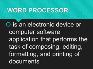ADVANCED WORD PROCESSING SKILL.pptx_2025 | PDF