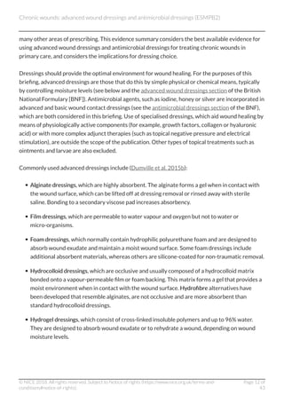 Advanced wound dressings | PDF