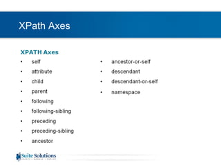 XPath Axes 