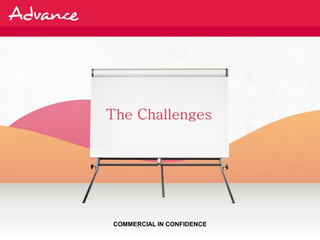 The Challenges




COMMERCIAL IN CONFIDENCE
 