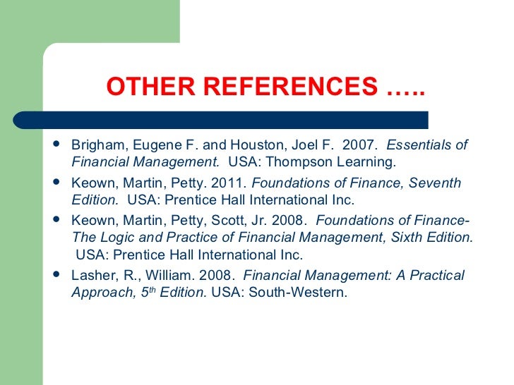 Foundations of Finance The Logic and Practice of Financial Management