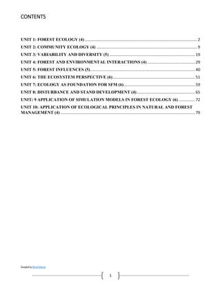 Advance Forest ecology | PDF
