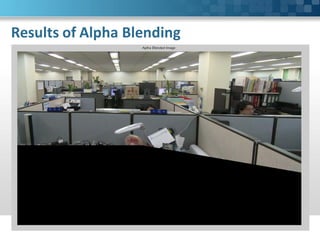 Results of Alpha Blending
 