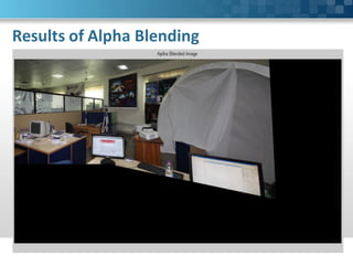 Results of Alpha Blending
 