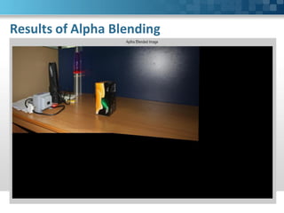 Results of Alpha Blending
 