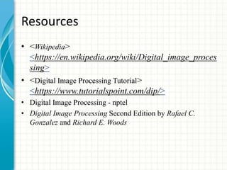 Advance image processing | PPTX