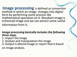 Advance image processing | PPTX