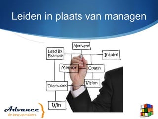 Leiden in plaats van managen