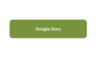 Google Docs
 