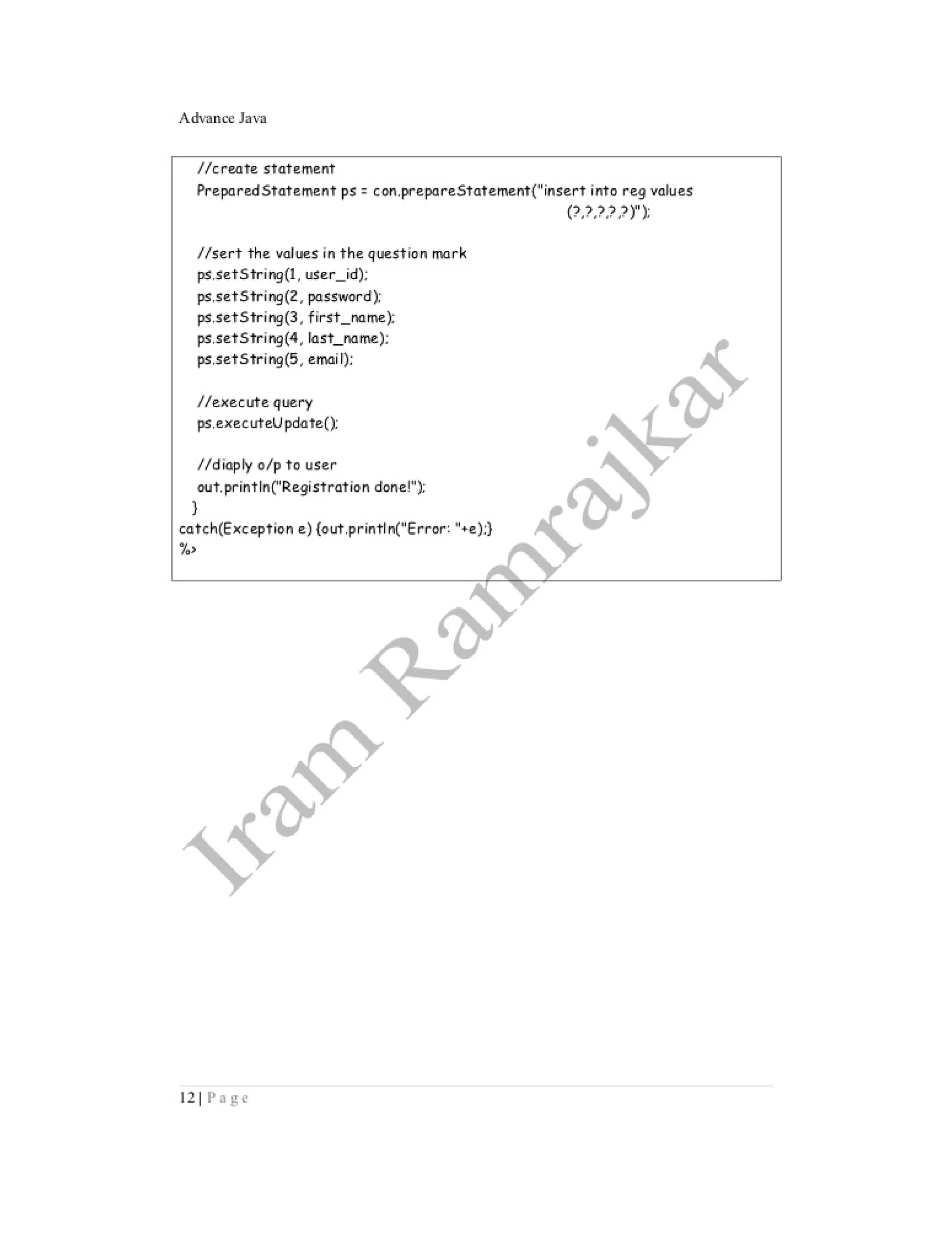 Advance java practical ty bscit sem 5