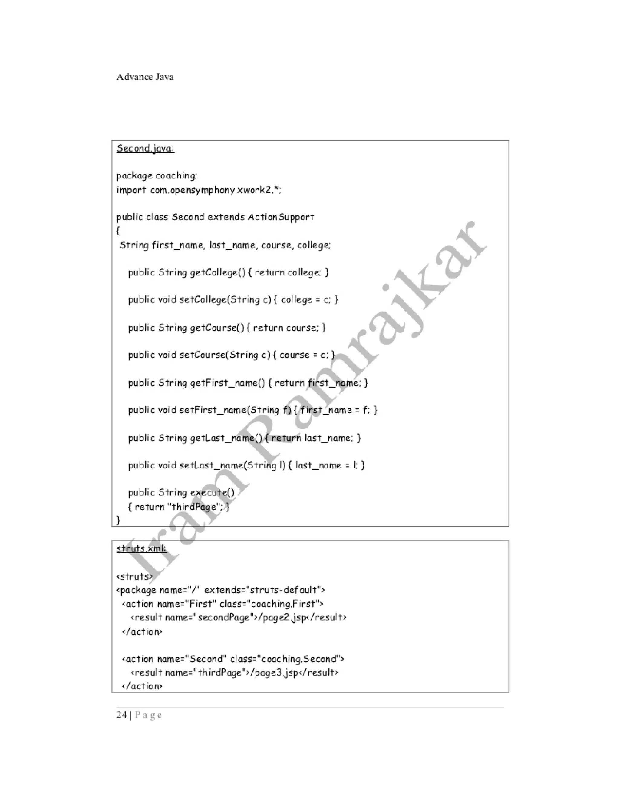 Advance java practical ty bscit sem 5
