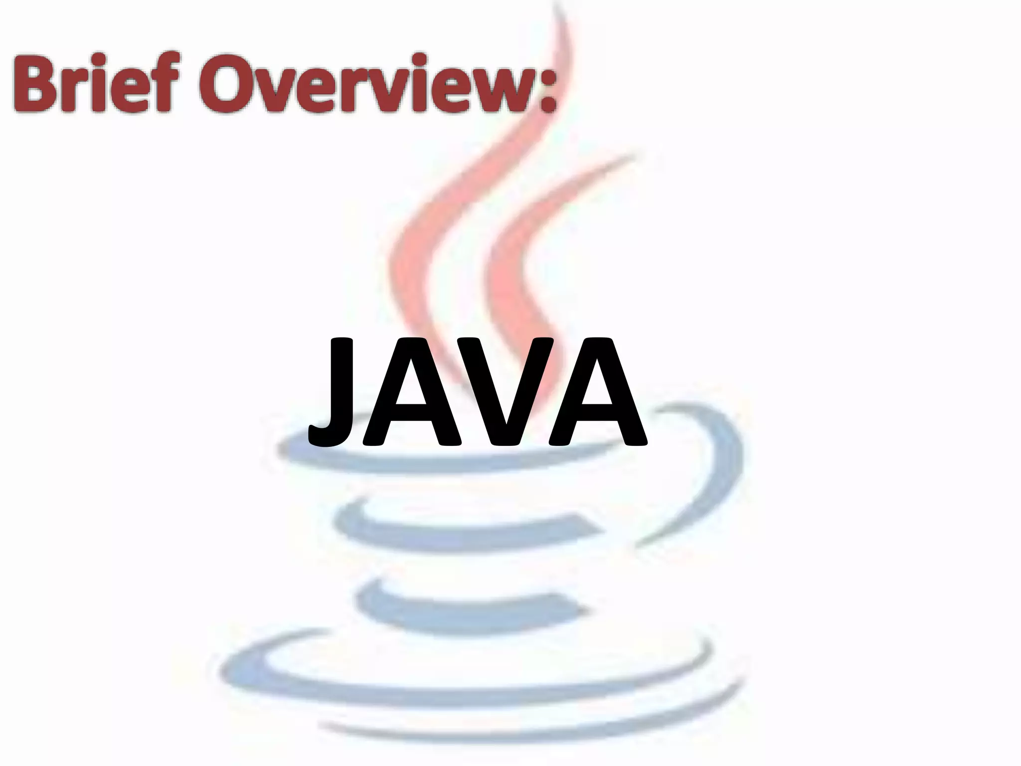 JAVA 
 