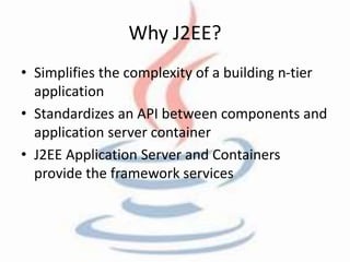 Advance Java Topics (J2EE) | PPTX